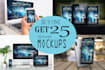 convert your book  to 25 3d ebook mockup