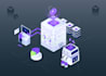 design amazing isometric vector illustration for website app