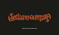 do unique blackletter ambigram for you