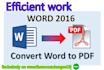 convert your word document to pdf and pdf to word document