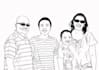 create super artistic family line art portrait