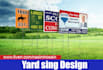create professional real estate yard sign