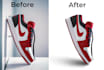 provide background removal, retouching and create shadow
