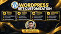 customize your wordpress theme, elementor or divi layout fast