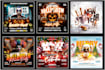 do halloween, new year, dj nightclub event flyers, motion flyer