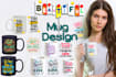 create a custom coffee mug design