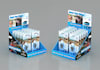 do creative counter display unit in acrylic, wooden, plastic
