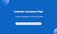 create your linkedin business page and b2b content