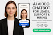 create a lead generation, support ai video chatbot for you