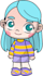 design a vector chibi character for 2d animation and video games