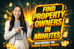 do USA real estate skip tracing with verified phone and email