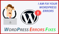 fix any wordpress error, issues, bugs on your wordpress site