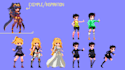 do pixel art, animation and character