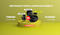 create you a digital download website with divi