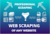 do web scraping and email extraction of any website
