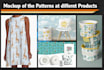 design seamless patterns for textile, fabric prints, wallpaper, floral