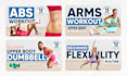 design eye catching youtube thumbnails fitness or workout