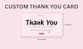 design a thank you card packaging insert for your business