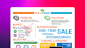 design a modern one pager or a executive summary