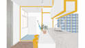 architectural rendering in post digital style