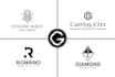 do modern construction property or real estate logo
