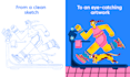 create unique digital illustrations for your project