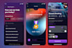design mobile application uiux design for android and IOS
