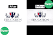 create or recreate the old logo in vector from the image or sketch