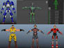 rig 3d character in maya or blender for animation, unreal or unity