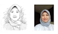 draw portrait using pen