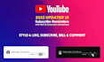 make the updated 2026 youtube subscribe bell and comment reminder animation