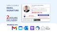 do business html email signature design with logo