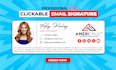 do clickable HTML email signature for outlook, gmail, apple mail