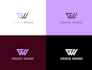 do monogram initials lettering logo design