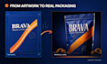 design premium product packaging, label, and 3d mockup