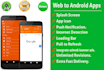 convert website to native android mobile app immediately