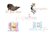professionally  design watercolor feminine logo