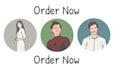 draw best minimalist avatar cartoon vector