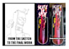 design dope skateboard graphic for your brand