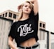 make tshirt mock ups with provided logo  design