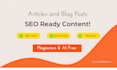 write seo optimized well research unique article