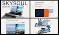 custom business logo with brand guidelines and copyright