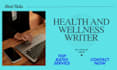 write health and wellness SEO content