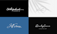 do modern signature logo design