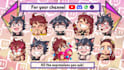 create express custom twitch emotes,sub badges
