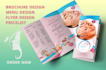 design massage therapy, spa, hair, beauty salon flyer, brochure, menu design