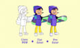 illustrate original children characters for brands