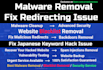 remove malware,fix redirecting issue and blacklist removal
