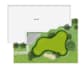 design putting green 2d plan and 3d views