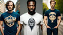 do custom typography, trendy and vintage t shirt design